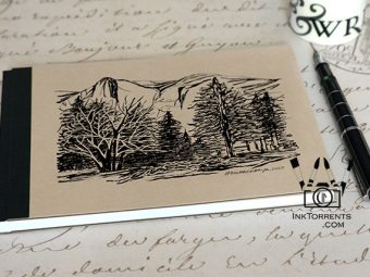 Ink Torrents Graphics National Park Series Notebook - Yosemite In Winter made by Soma Acharya @ InkTorrents