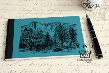 Yosemite in Winter hand bound journal by Soma Acharya InkTorrents Graphics @ InkTorrents.com