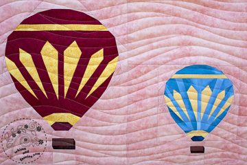 Hot Air Balloons wall hanging quilt pattern Shop Whims And Fancies Soma Acharya