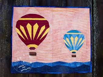 Hot Air Balloons wall hanging quilt pattern Shop Whims And Fancies Soma Acharya