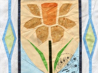 Welsh Daffodil Wales quilt pattern Shop Whims And Fancies Soma Acharya