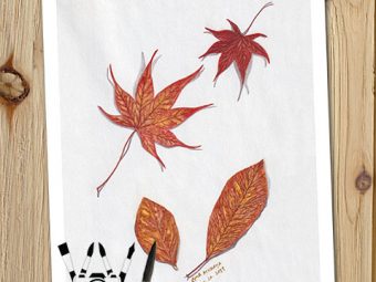 Falling Autumn Leaves print InkTorrents Graphics Soma Acharya
