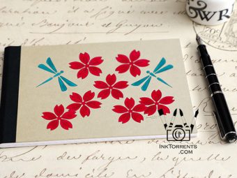 Twirling and Fluttering Cherry Blossoms Everyday Bullet Journal @InkTorrents.com by Soma Acharya