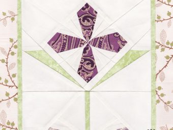 Garnet Primrose flower quilt pattern Shop Whims And Fancies Soma Acharya