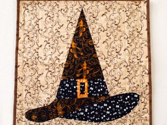 Halloween Witch Hat quilt pattern Shop Whims And Fancies Soma Acharya