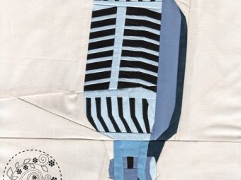 Musical Instrument Microphone quilt pattern Shop Whims And Fancies Soma Acharya