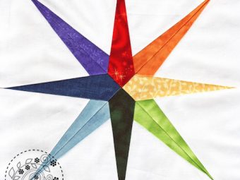 Rainbow Star quilt pattern Shop Whims And Fancies Soma Acharya