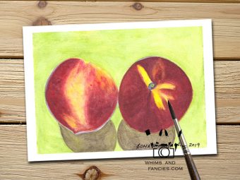 Summer Peaches art print InkTorrents Graphics Soma Acharya