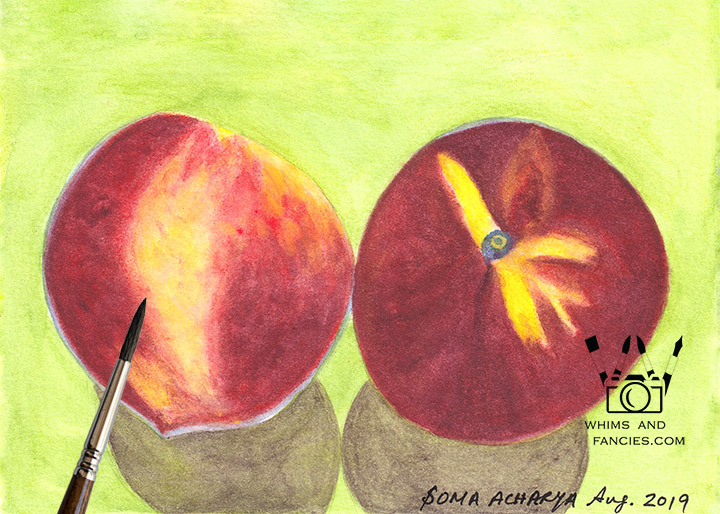 Summer Peaches art print InkTorrents Graphics Soma Acharya