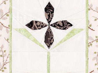 Selenite Clematis flower quilt pattern Shop Whims And Fancies Soma Acharya