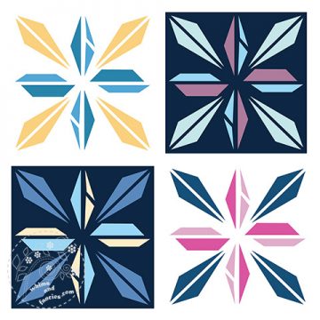 Fair Isle Star quilt pattern Shop Whims And Fancies Soma Acharya