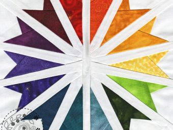 Rainbow Star quilt pattern Shop Whims And Fancies Soma Acharya