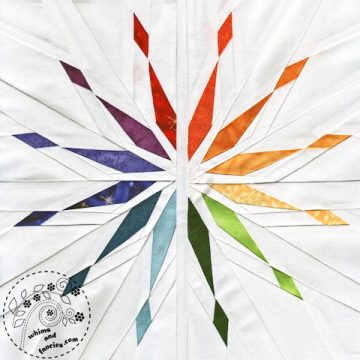 Rainbow Star quilt pattern Shop Whims And Fancies Soma Acharya