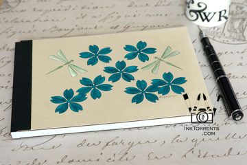 Ink Torrents Graphics Flowers Series Notebook - Floating Sakura Blossoms made by Soma Acharya @ InkTorrents