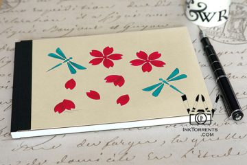 Ink Torrents Graphics Flowers Series Notebook - Twirling Sakura Cherry Blossoms made by Soma Acharya @ InkTorrents