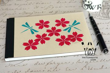 Ink Torrents Graphics Flowers Series Notebook - Floating Sakura Blossoms made by Soma Acharya @ InkTorrents