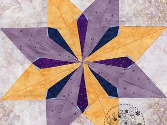 Sunburst Star quilt pattern Shop Whims And Fancies Soma Acharya