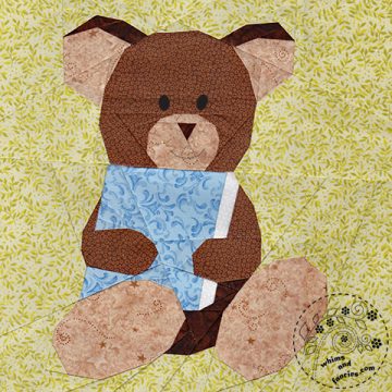 Teddy Bear quilt pattern book reading Shop Whims And Fancies Soma Acharya