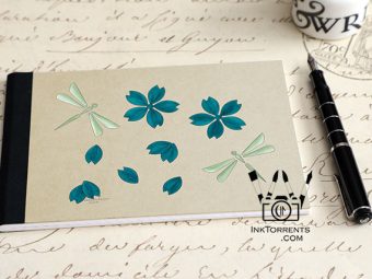 Twirling and Fluttering Cherry Blossoms Everyday Bullet Journal @InkTorrents.com by Soma Acharya