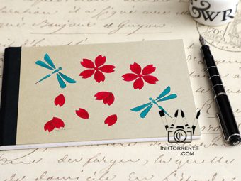 Twirling and Fluttering Cherry Blossoms Everyday Bullet Journal @InkTorrents.com by Soma Acharya