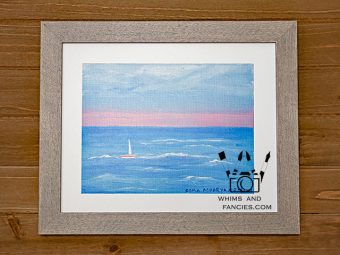 Summer Sailing Scotland and England Landscape art print InkTorrents Graphics Soma Acharya