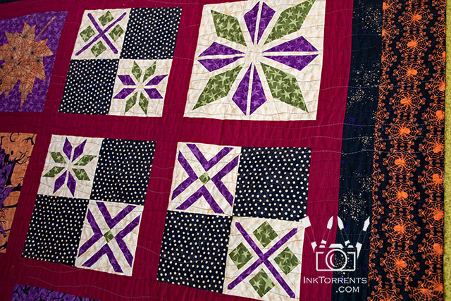 Autumn Halloween quilt by InkTorrents Graphics Soma Acharya - Whims And Fancies