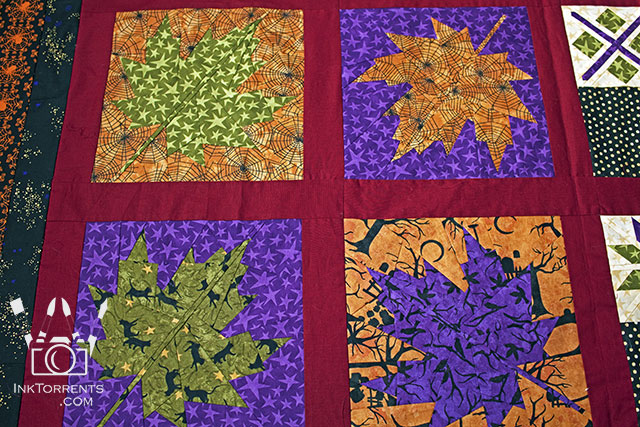 Autumn Halloween quilt by InkTorrents Graphics Soma Acharya - Whims And Fancies