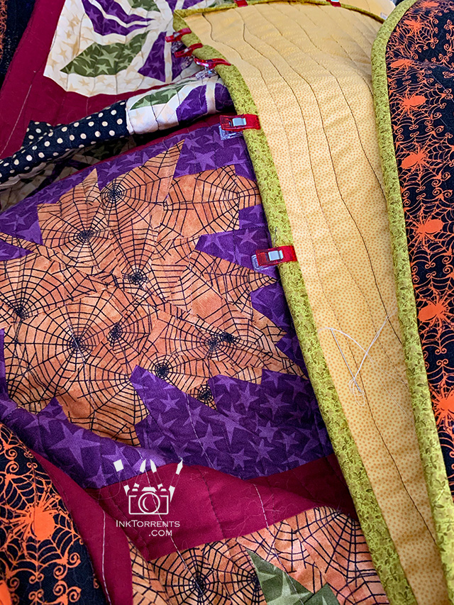 Autumn Halloween quilt by InkTorrents Graphics Soma Acharya - Whims And Fancies