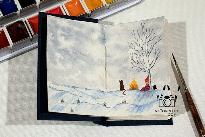 Mini Book Paintings - Inktorrents Graphics Soma Acharya