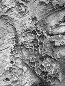 Rock structure called Tafoni in Northern California