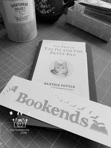 Another note and a sweet postcard with my book