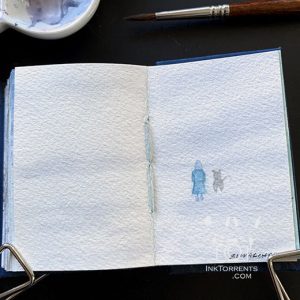Snowy tundra watercolour painting @ InkTorrents.com by Soma