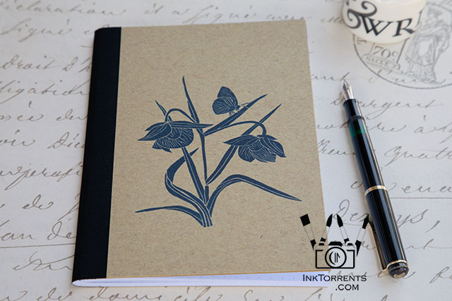 Handmade Everyday Journals with Fairy Lanterns Northern California Wildflowers Lino Print @ Inktorrents.com by Soma