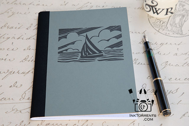Handmade Everyday Journals with Sailing After The Storm Lino Print @ Inktorrents.com by Soma