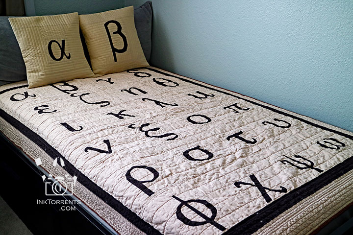 Greek Alphabet Quilt Pattern by InkTorrents Graphics