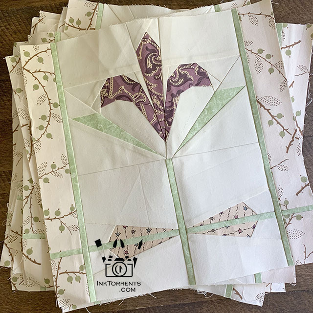 Garden Path Flower Quilt Pattern @ InkTorrents.com by Soma