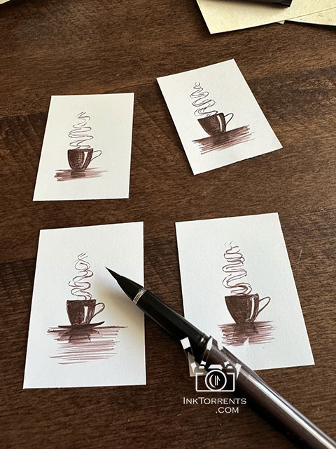 Kuretake No 8 Fountain Brush Pen drawing and review by Soma Acharya InkTorrents Graphics @ InkTorrents.com