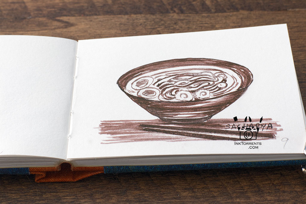 InkFortnight, a 14 day art challenge in September Day 9 Soup Bowl in Kakimori Mukuri Ink, InkTorrents Graphics
