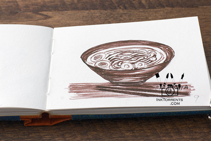InkFortnight, a 14 day art challenge in September Day 9 Soup Bowl in Kakimori Mukuri Ink, InkTorrents Graphics