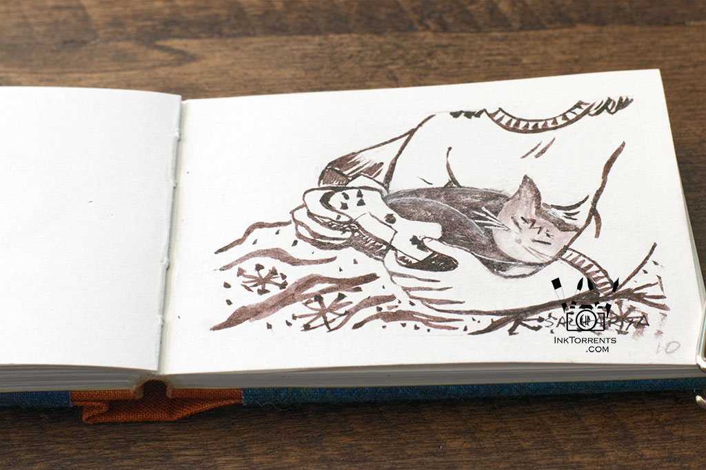 InkFortnight, a 14 day art challenge in September Day 10 Favourite cozy escape in Kakimori Mukuri Ink, InkTorrents Graphics