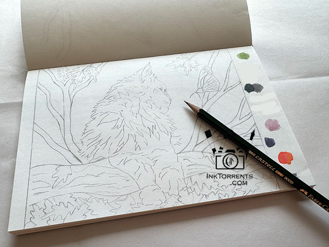 Outside The Lines Sketchbook drawings Metamorphosis painting by Soma Acharya InkTorrents Graphics @ InkTorrents.com