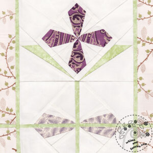 Garden Path Primrose Flower Quilt Pattern @ InkTorrents.com by Soma