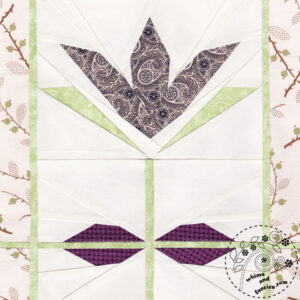 Garden Path Tulip Flower Quilt Pattern @ InkTorrents.com by Soma