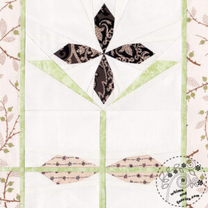 Garden Path Clematis Flower Quilt Pattern @ InkTorrents.com by Soma